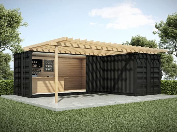 Reciklirani kontejner za isporuku koji se koristi za stanovanje