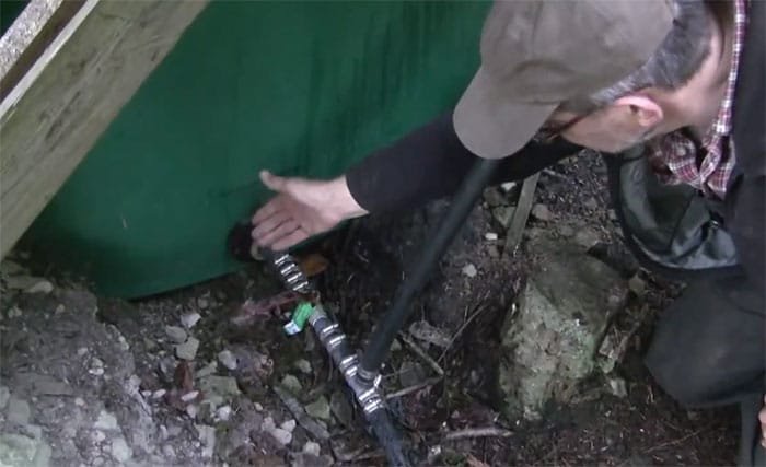 Cevni sistem za dovod prečišćene kišnice do kuće