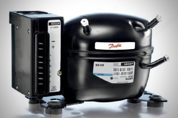 Danfoss kompresor frižider sa energetski efikasnim kompresorom